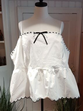 JOAQUINA Plus Cotton Babydoll Top